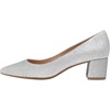 image:imageDREAM PAIRS Womens Chunky Low Block Heels Closed Toe Dress Pumps ShoesSilverGlitter