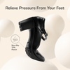 image:imageDREAM PAIRS Womens Chunky Low Block Heels Mary Jane Closed Toe Work Pumps Comfortable Round Toe Dress Wedding Shoes EDENIABlack