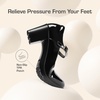 image:imageDREAM PAIRS Womens Chunky Low Block Heels Mary Jane Closed Toe Work Pumps Comfortable Round Toe Dress Wedding Shoes EDENIABlackpat