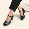 image:imageDREAM PAIRS Womens Chunky Low Block Heels Mary Jane Closed Toe Work Pumps Comfortable Round Toe Dress Wedding Shoes EDENIABlackpat