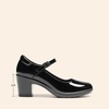 image:imageDREAM PAIRS Womens Chunky Low Block Heels Mary Jane Closed Toe Work Pumps Comfortable Round Toe Dress Wedding Shoes EDENIABlackpat