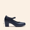 image:imageDREAM PAIRS Womens Chunky Low Block Heels Mary Jane Closed Toe Work Pumps Comfortable Round Toe Dress Wedding Shoes EDENIANavy Blue
