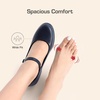 image:imageDREAM PAIRS Womens Chunky Low Block Heels Mary Jane Closed Toe Work Pumps Comfortable Round Toe Dress Wedding Shoes EDENIANavy Blue