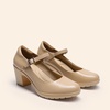 image:imageDREAM PAIRS Womens Chunky Low Block Heels Mary Jane Closed Toe Work Pumps Comfortable Round Toe Dress Wedding Shoes EDENIANude
