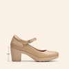 image:imageDREAM PAIRS Womens Chunky Low Block Heels Mary Jane Closed Toe Work Pumps Comfortable Round Toe Dress Wedding Shoes EDENIANude