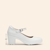 image:imageDREAM PAIRS Womens Chunky Low Block Heels Mary Jane Closed Toe Work Pumps Comfortable Round Toe Dress Wedding Shoes EDENIAWhite