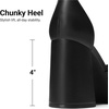 image:imageDREAM PAIRS Womens Chunky Platform High Heels Closed Toe Block Ankle Strap Dress Wedding Party Pumps ShoesBlackpu