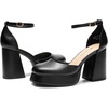 image:imageDREAM PAIRS Womens Chunky Platform High Heels Closed Toe Block Ankle Strap Dress Wedding Party Pumps ShoesBlackpu