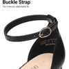 image:imageDREAM PAIRS Womens Chunky Platform High Heels Closed Toe Block Ankle Strap Dress Wedding Party Pumps ShoesBlackpu