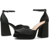 image:imageDREAM PAIRS Womens Chunky Platform High Heels Closed Toe Block Ankle Strap Dress Wedding Party Pumps ShoesBlacksatin