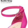 image:imageDREAM PAIRS Womens Chunky Platform High Heels Closed Toe Block Ankle Strap Dress Wedding Party Pumps ShoesHot Pinksatin