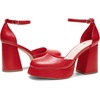 image:imageDREAM PAIRS Womens Chunky Platform High Heels Closed Toe Block Ankle Strap Dress Wedding Party Pumps ShoesRedpu