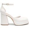 image:imageDREAM PAIRS Womens Chunky Platform High Heels Closed Toe Block Ankle Strap Dress Wedding Party Pumps ShoesWhitepu