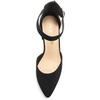 image:imageDREAM PAIRS Womens Closed Pointed Toe High Chunky Heels Pumps Ankle Strap Dress Shoes for Wedding Office Party 3 InchesBlacknubuck