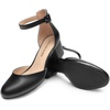 image:imageDREAM PAIRS Womens Closed Round Toe Low Block Heels Ankle Strap Chunky Heel Pumps Dress Wedding Office Party ShoesBlackpu