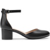image:imageDREAM PAIRS Womens Closed Round Toe Low Block Heels Ankle Strap Chunky Heel Pumps Dress Wedding Office Party ShoesBlackpu