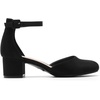 image:imageDREAM PAIRS Womens Closed Round Toe Low Block Heels Ankle Strap Chunky Heel Pumps Dress Wedding Office Party ShoesBlacksuede
