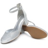 image:imageDREAM PAIRS Womens Closed Round Toe Low Block Heels Ankle Strap Chunky Heel Pumps Dress Wedding Office Party ShoesSilver
