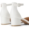 image:imageDREAM PAIRS Womens Closed Round Toe Low Block Heels Ankle Strap Chunky Heel Pumps Dress Wedding Office Party ShoesWhite