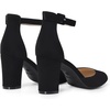 image:imageDREAM PAIRS Womens Closed Toe Chunky Heels Ankle Strap Low Block Heels Round Toe Dress Bridal Wedding Pumps ShoesBlacknubuck