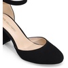image:imageDREAM PAIRS Womens Closed Toe Chunky Heels Ankle Strap Low Block Heels Round Toe Dress Bridal Wedding Pumps ShoesBlacknubuck