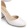 image:imageDREAM PAIRS Womens Closed Toe Chunky Heels Ankle Strap Low Block Heels Round Toe Dress Bridal Wedding Pumps ShoesWhitepu