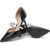 image:imageDREAM PAIRS Womens Closed Toe High Heels Stiletto Pointed Toe Strappy Pearl Elegant DOrsay Dress Wedding Party Pumps ShoesBlackpu