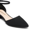 image:imageDREAM PAIRS Womens Dress Shoes Low Heel Pumps Closed Pointed Toe Comfort Casual DOrsay Flats Ankle StrapBlacknubuck