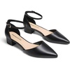 image:imageDREAM PAIRS Womens Dress Shoes Low Heel Pumps Closed Pointed Toe Comfort Casual DOrsay Flats Ankle StrapBlackpu