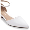image:imageDREAM PAIRS Womens Dress Shoes Low Heel Pumps Closed Pointed Toe Comfort Casual DOrsay Flats Ankle StrapWhite