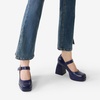 image:imageDREAM PAIRS Womens High Chunky Platform Closed Toe Mary Jane Block Heels Square Toe Strappy Dress Wedding Party Pumps ShoesNavypu