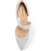 image:imageDREAM PAIRS Womens High Heels Pumps Dress Closed Pointed Toe Comfortable DOrsay Pumps Shoes for Work Office Wedding Dancing CharmaneSilverglitter
