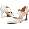 image:imageDREAM PAIRS Womens High Heels Pumps Dress Closed Pointed Toe Comfortable DOrsay Pumps Shoes for Work Office Wedding Dancing CharmaneWhitepu