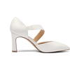 image:imageDREAM PAIRS Womens High Heels Pumps Dress Closed Pointed Toe Comfortable DOrsay Pumps Shoes for Work Office Wedding Dancing CharmaneWhitepu