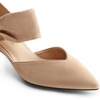 image:imageDREAM PAIRS Womens Kitten Heels Low Pumps Shoes Pointed Closed Toe Slip on Dress Work Bridal Party WeddingNude