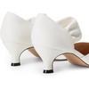 image:imageDREAM PAIRS Womens Kitten Heels Low Pumps Shoes Pointed Closed Toe Slip on Dress Work Bridal Party WeddingWhite