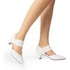 image:imageDREAM PAIRS Womens Kitten Heels Low Pumps Shoes Pointed Closed Toe Slip on Dress Work Bridal Party WeddingWhite