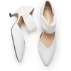image:imageDREAM PAIRS Womens Kitten Heels Low Pumps Shoes Pointed Closed Toe Slip on Dress Work Bridal Party WeddingWhite