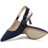 image:imageDREAM PAIRS Womens Kitten Heels Slingback Closed Toe Low Pumps Dress Bridal Elegant Wedding Casual ShoesNavy