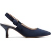 image:imageDREAM PAIRS Womens Kitten Heels Slingback Closed Toe Low Pumps Dress Bridal Elegant Wedding Casual ShoesNavy