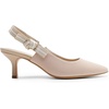 image:imageDREAM PAIRS Womens Kitten Heels Slingback Closed Toe Low Pumps Dress Bridal Elegant Wedding Casual ShoesNude