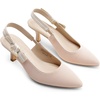 image:imageDREAM PAIRS Womens Kitten Heels Slingback Closed Toe Low Pumps Dress Bridal Elegant Wedding Casual ShoesNude