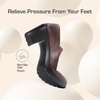 image:imageDREAM PAIRS Womens Low Chunky Block Heels Pumps Comfortable Slipon Heeled Loafers Dress Work Shoes for Office Business LOLADark Brown