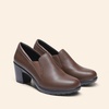 image:imageDREAM PAIRS Womens Low Chunky Block Heels Pumps Comfortable Slipon Heeled Loafers Dress Work Shoes for Office Business LOLADark Brown