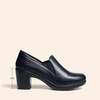image:imageDREAM PAIRS Womens Low Chunky Block Heels Pumps Comfortable Slipon Heeled Loafers Dress Work Shoes for Office Business LOLADark Navy
