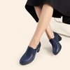 image:imageDREAM PAIRS Womens Low Chunky Block Heels Pumps Comfortable Slipon Heeled Loafers Dress Work Shoes for Office Business LOLANavy