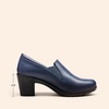image:imageDREAM PAIRS Womens Low Chunky Block Heels Pumps Comfortable Slipon Heeled Loafers Dress Work Shoes for Office Business LOLANavy