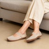 image:imageDREAM PAIRS Womens Mary Jane Ballet Flats Barefoot Knit Wide Toe Box Arch Support Flat Shoes for Women Dressy Casual Office Business Work Travel WalkNude