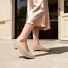 image:imageDREAM PAIRS Womens Mila Low Chunky Heel Pump ShoesGoldGlitter