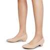 image:imageDREAM PAIRS Womens Mila Low Chunky Heel Pump ShoesNudeSuede